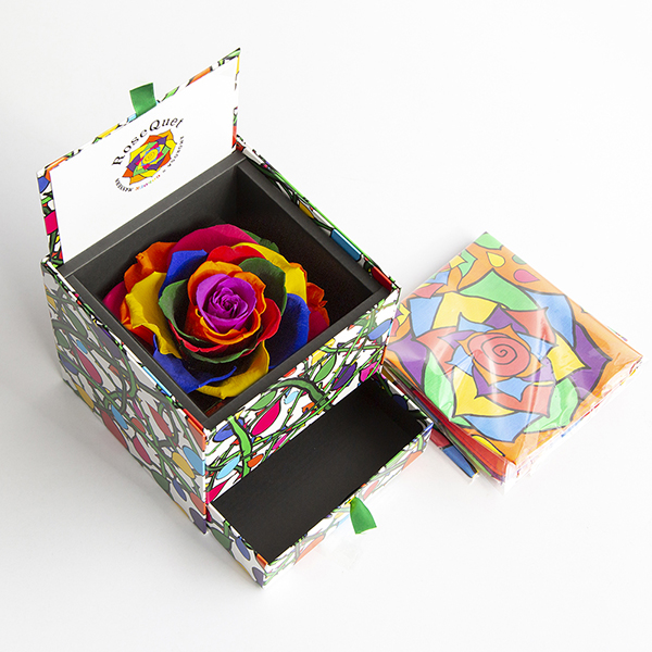 ドロワーボックス&ハンカチーフ(パープルレインボー)DB-H6R54