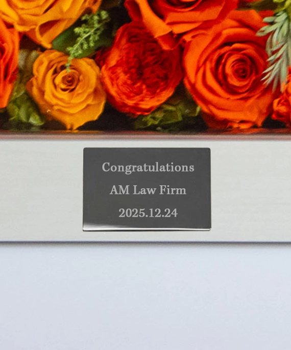 刻印プレートが選択できます（有料）