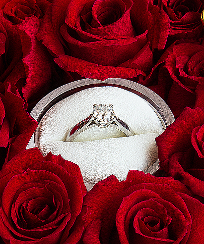 ダーズンローズフォーエバーラブ　リング部分アップ