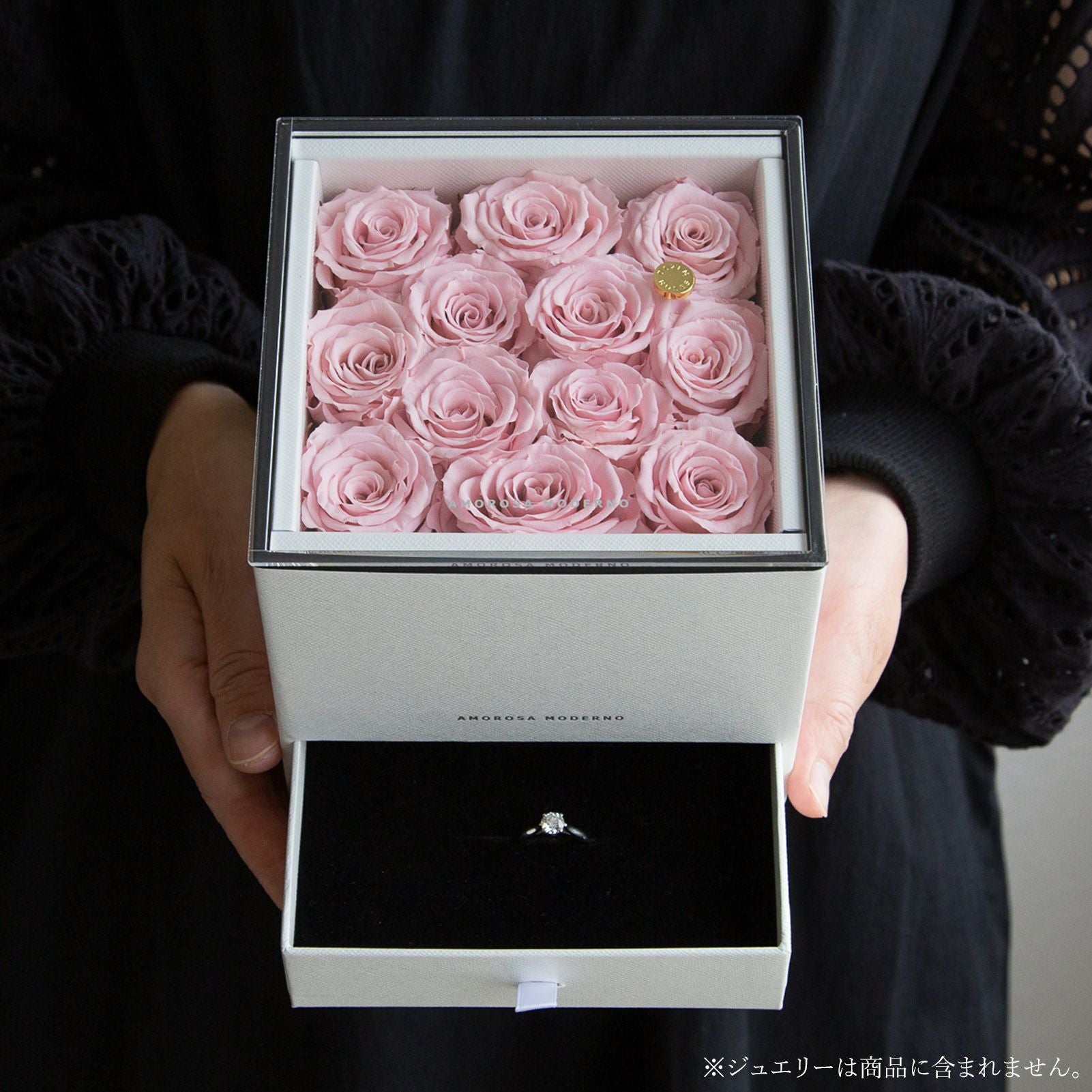 ダーズンローズドゥロワー(ラグジュアリー)/ピンク （プリザーブド